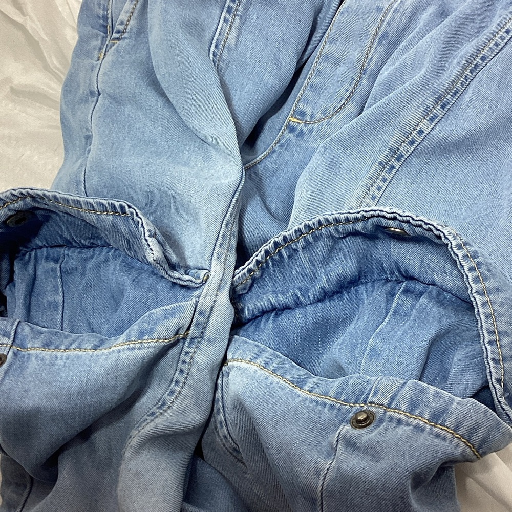 Sanctuary large Blue Cargo Jogger Jean Pants - Picture 14 of 15